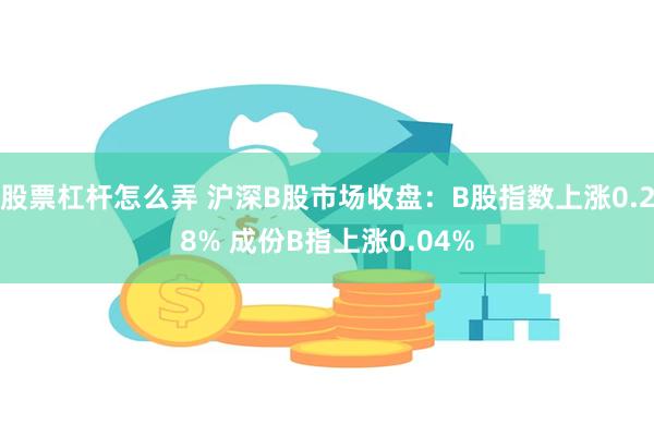 股票杠杆怎么弄 沪深B股市场收盘：B股指数上涨0.28% 成份B指上涨0.04%